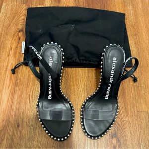 Alexander Wang Nova Stud Clear Heels
